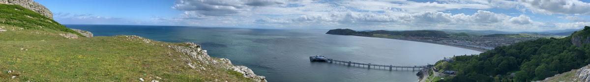 A panoramic view from the Great Orme